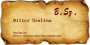 Bilicz Szelina névjegykártya